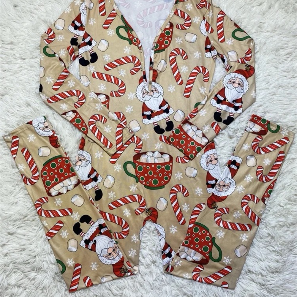 Hot cocoa onesie